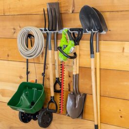 StoreYourBoard BLAT Garage Garden Tool Organizer Wall Mount, Garage Organization and Storage, Shovel & Rake Hangers Yard Tool Rack, Industrial Steel Holds 250 Pounds