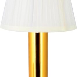 SOL HOME AND GARDEN Crystal Mushroom Style Bedside USB Touch Switch Atmosphere Decoration Led Table Lamp for Bedroom Living Room Office Bars Wedding Portable Lights for Room (Gold,)