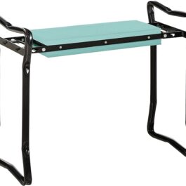 Outsunny Padded Garden Kneeler and Seat Bench, Padded Foldable Garden Stool, Green